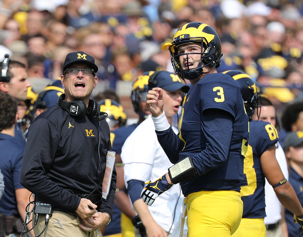 QB Speight out for No. 7 Michigan, O'Korn in vs. Michigan St