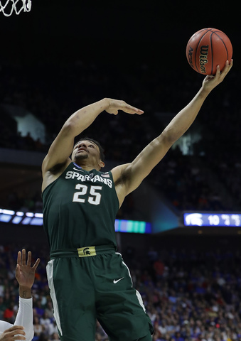 Michigan State's Goins has mild knee sprain