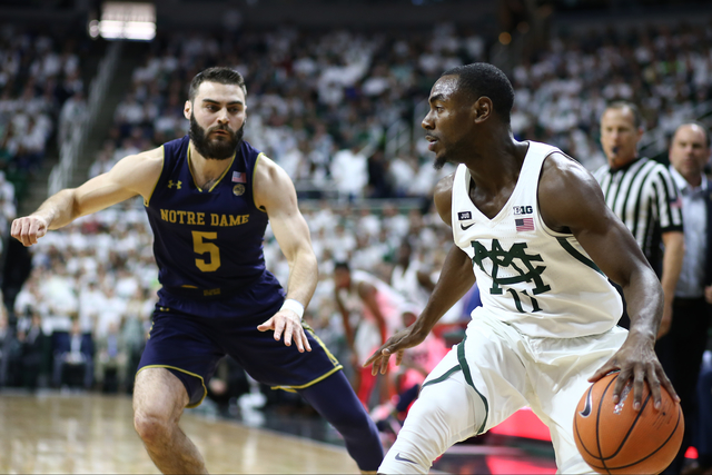 No. 3 Michigan State beats No. 5 Notre Dame 81-63