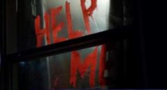 Halloween decoration causes a scare