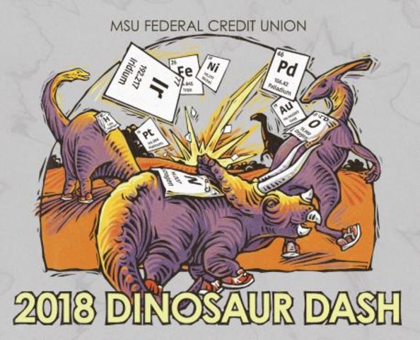 MSU Federal Credit Union Dinosaur Dash is Sunday, October 7 at the MSU Museum