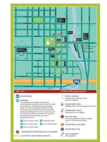 See the Silver Bells Electric Light Parade route